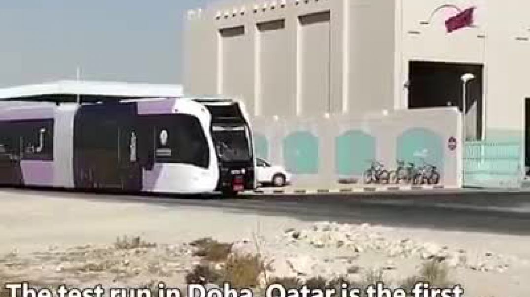 china smart electric train in qatar