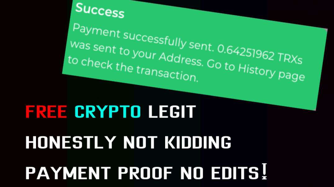 FREE LEGIT CRYPTO, PROOF AND NO EDITS (FaucetCrypto)