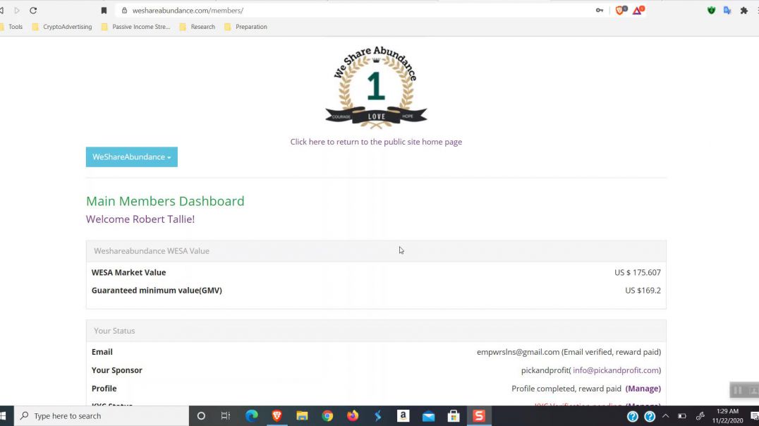 We Share Abundance Update! #1