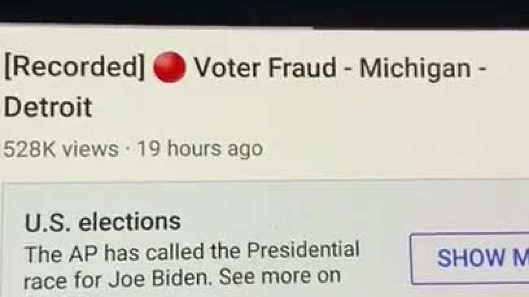 [Recorded ] Voter fraud- Michigan- Detroit